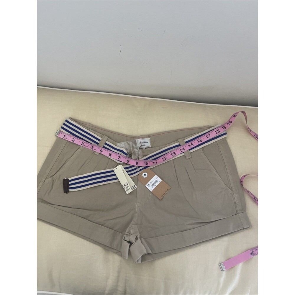 NWT Bellerose 11426 beige shorts Belt Women  Sz 2 - Picture 4 of 6